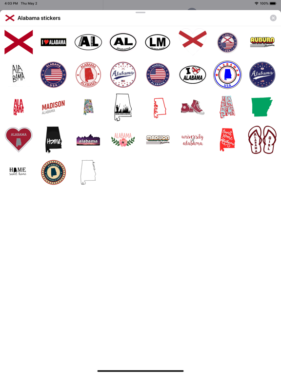 Screenshot #4 pour Alabama emoji - USA stickers