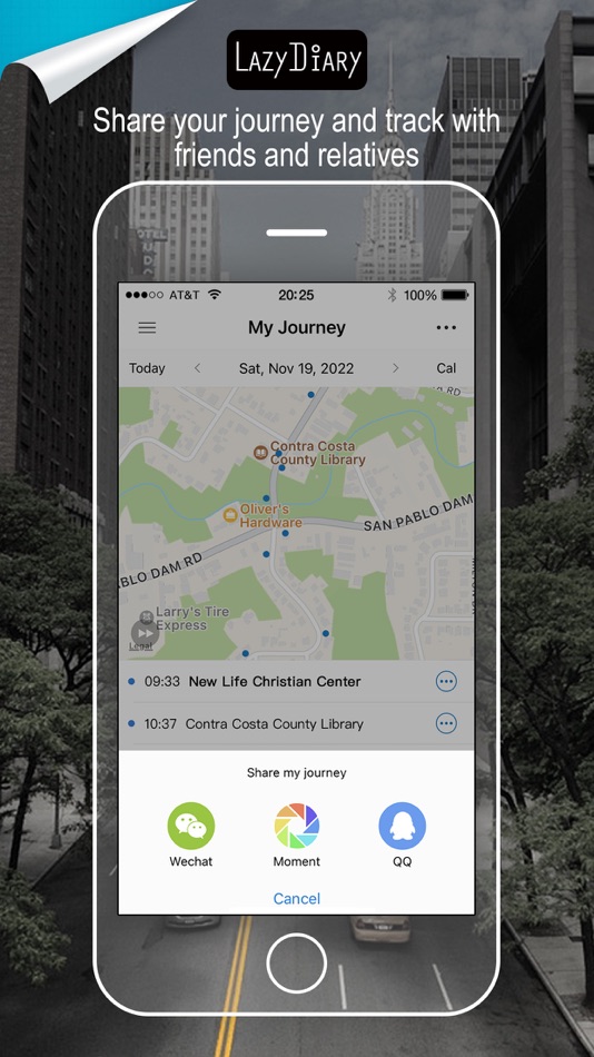 #5. Lazy Diary: Auto record tracks (iOS) Podle: APP Technology Co. Ltd.
