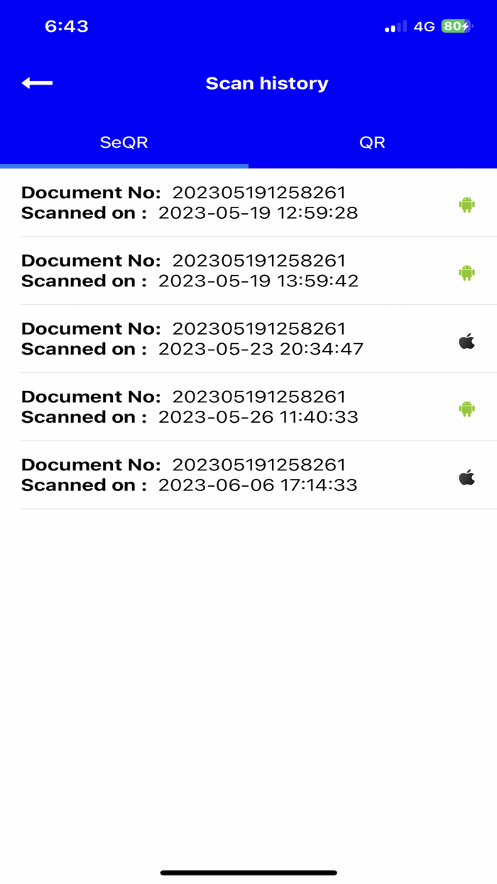 LNCT Bhopal SeQR Scan