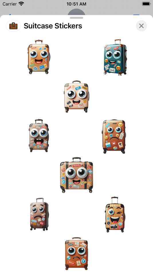 #1. Suitcase Stickers (iOS) بواسطة: Paul Scott