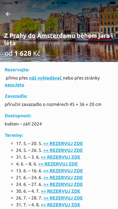 zaletsi.cz – hlídač letenek Screenshot