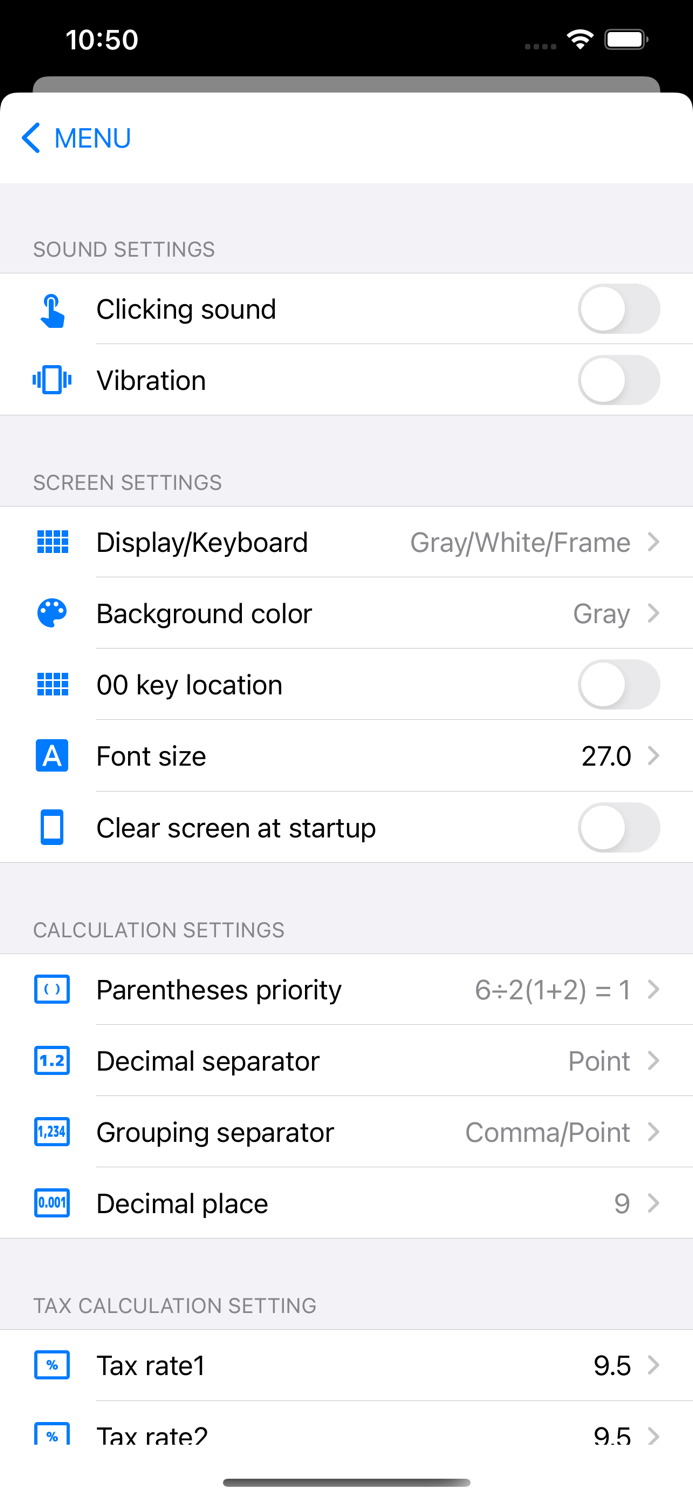 Calculator PanecalST