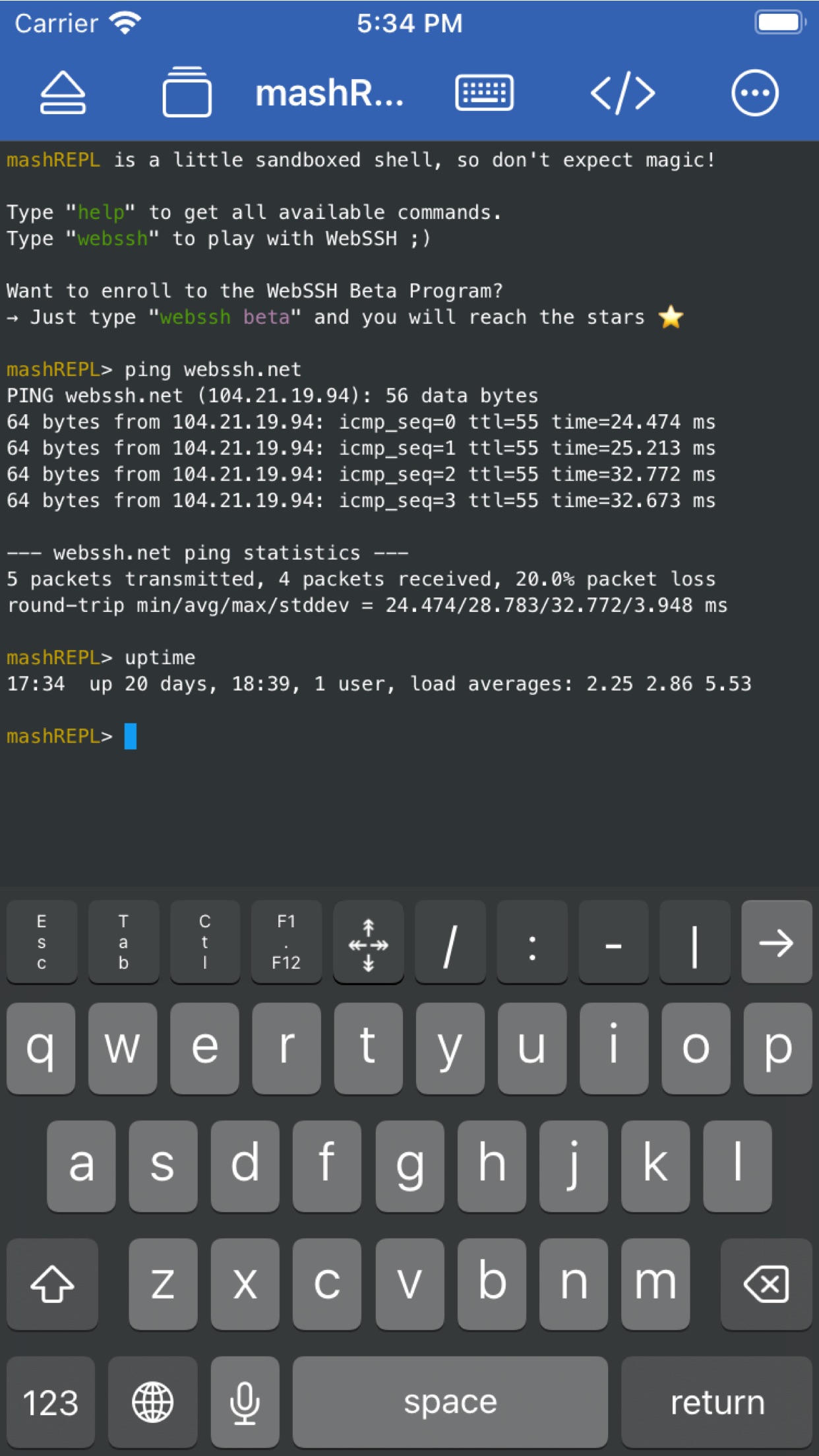 WebSSH - SysAdmin Tools screenshot 3