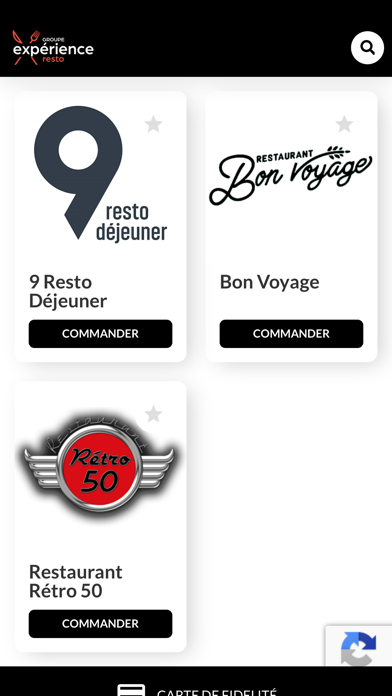 Groupe Expérience Resto Screenshot