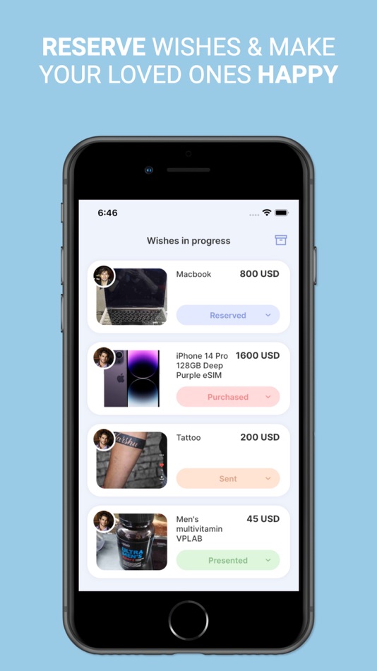 #4. Wishlіst (iOS) By: Yevhen Veklyn