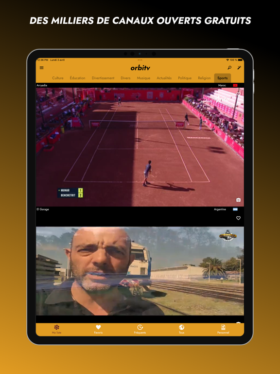 Screenshot #4 pour Orbitv - Web TV chaînes
