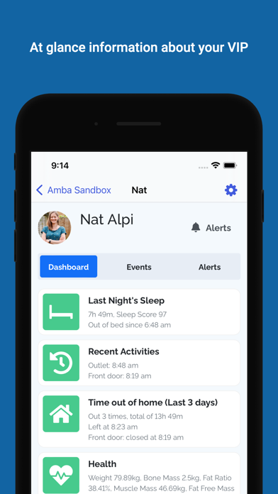 Amba - Health and Wellbeing Screenshot