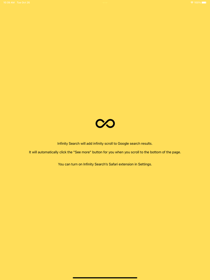 Continuous Scrolling Search