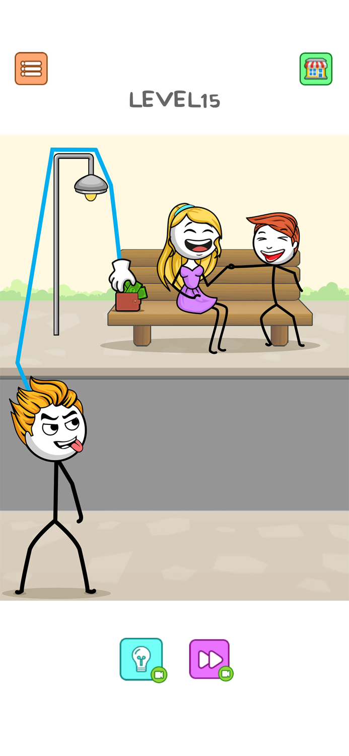 Thief Stickman Puzzle Game