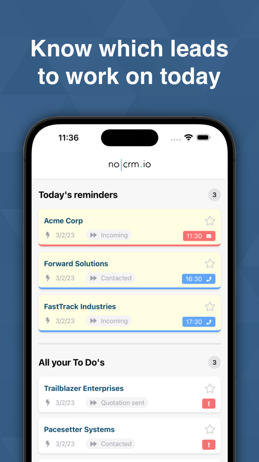 #1. noCRM.io (iOS) By: You Don't Need a CRM