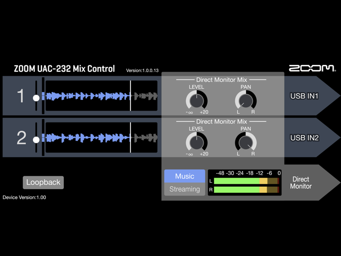 UAC-232 Mix Control