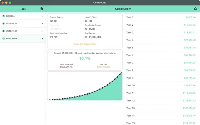 Compound Interest - Compounder Screenshot