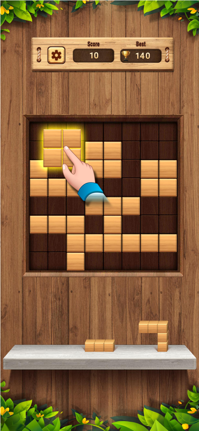 Block Puzzle Wood Jewels