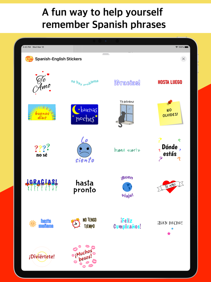 Spanish-English Stickers