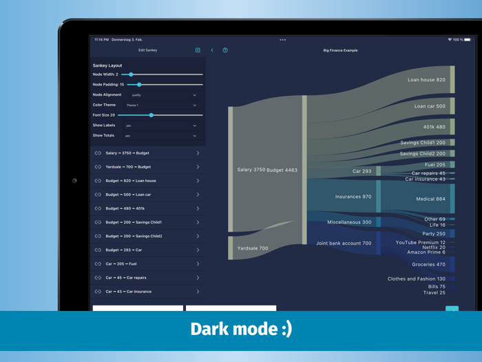 Sankey Finance Diagrams