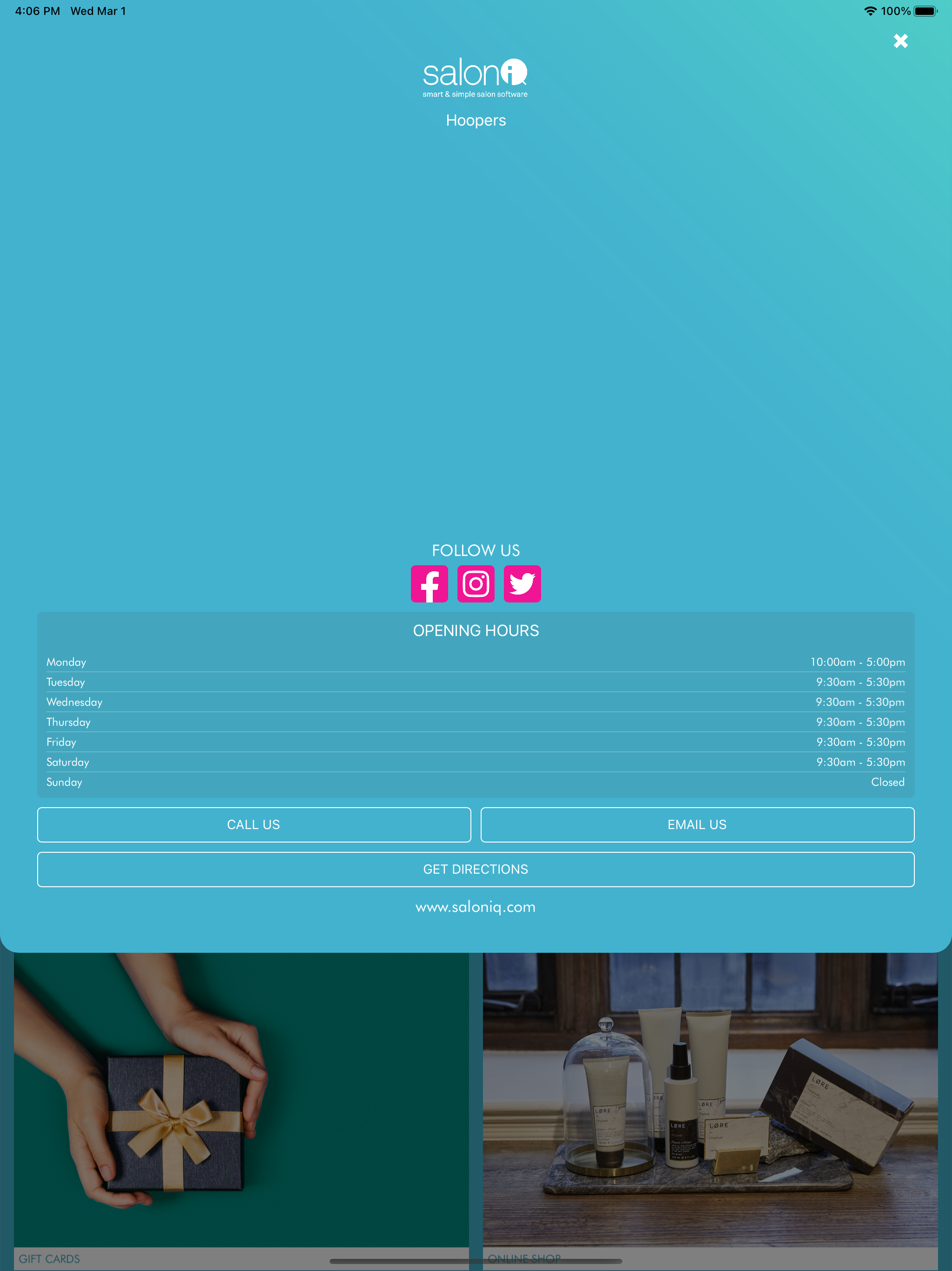 SalonIQ Booking App