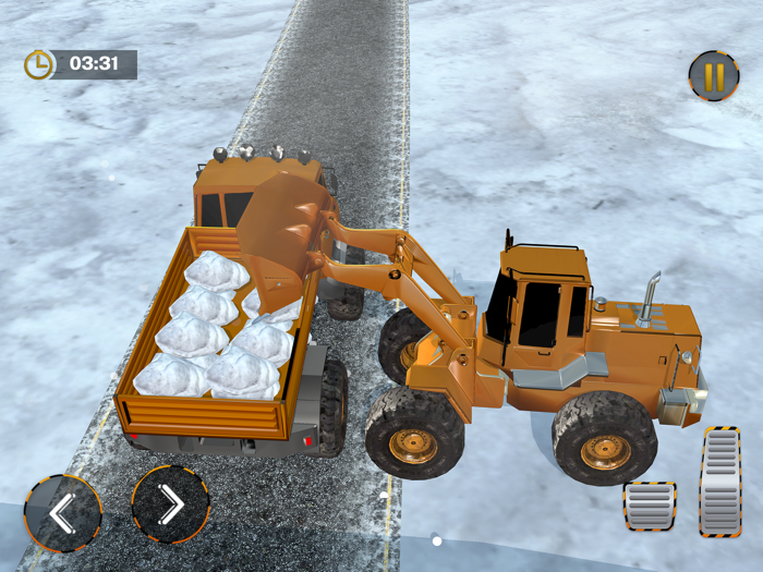 Snow Heavy Construction Game