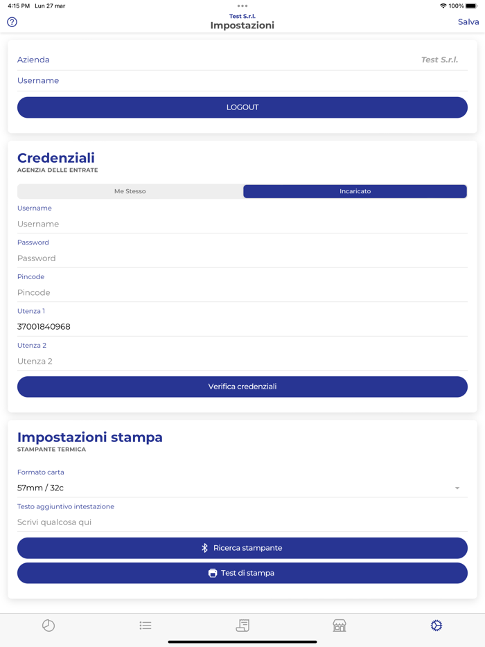 CassApp Scontrino Elettronico