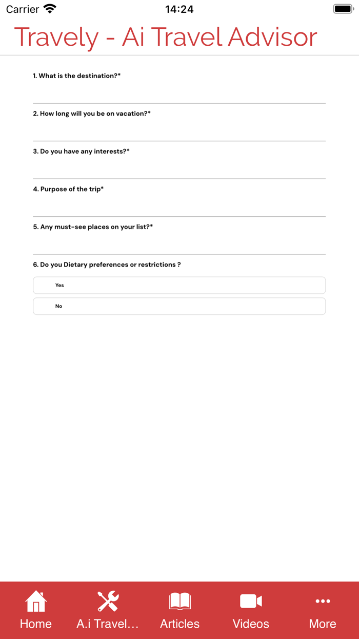 Travely - A.i. Travel Advisor