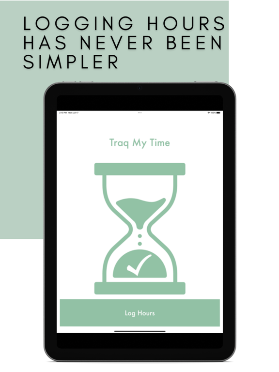 Traq My Time iPad screenshot 1 - Productivity app