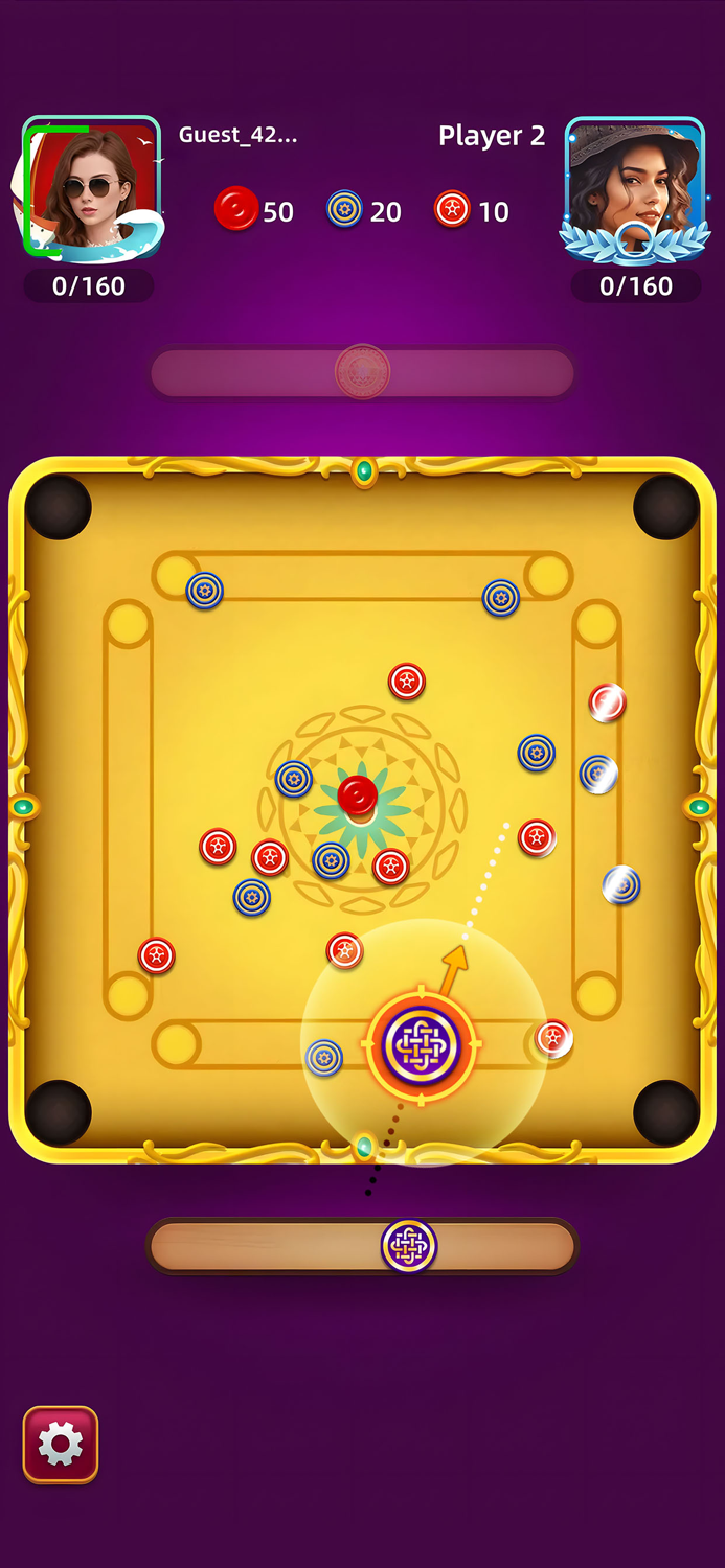 Carrom Pool Game - 2 Player