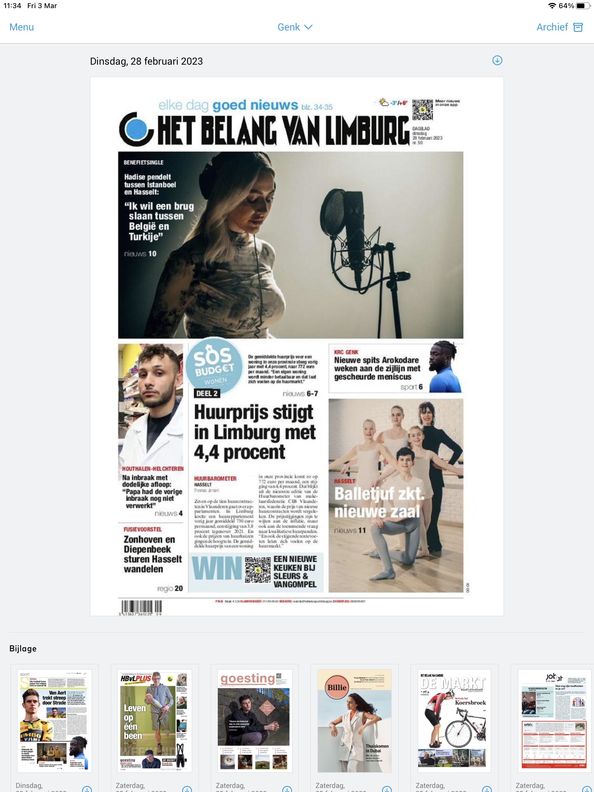 Het Belang van Limburg - Krantのおすすめ画像1