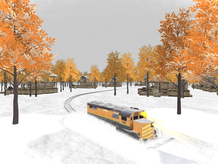 Snow Plowing Train Simulator