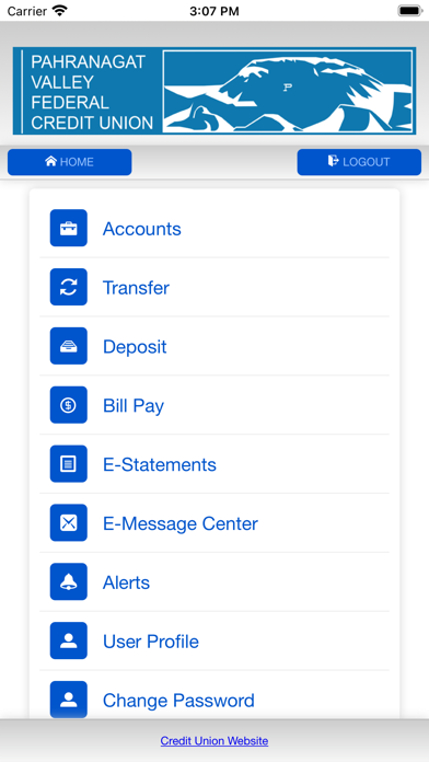 Pahranagat Valley FCU Screenshot