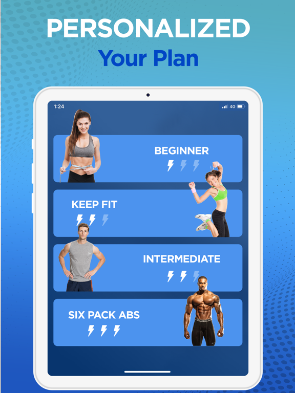 Home Workout-Fitness Challange iPad screenshot 6 - Health & Fitness app