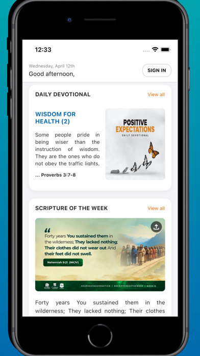 HarvestHouse Christian Centre Screenshot