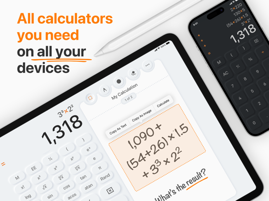 Calculator Max iPad app afbeelding 1