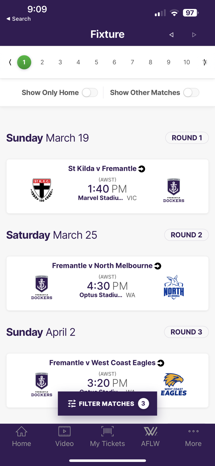 Fremantle Dockers Official App