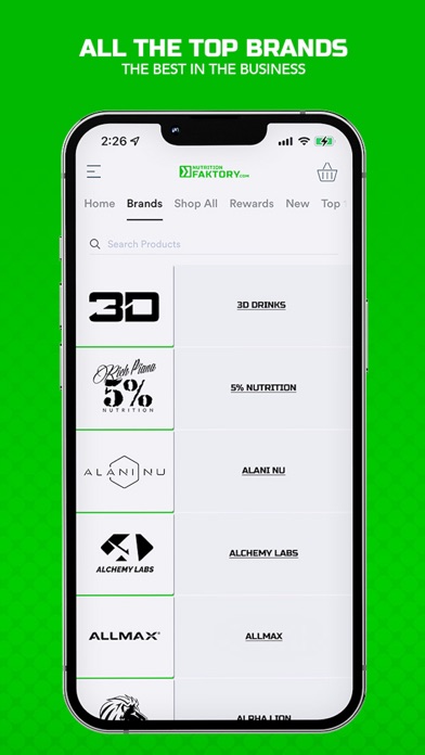Nutrition Faktory Screenshot