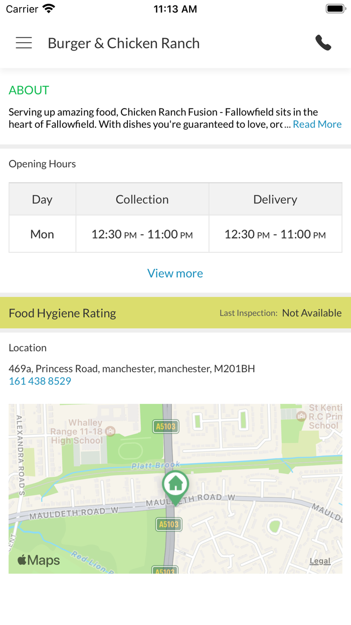 Burger and Chicken Ranch