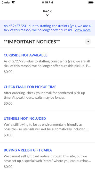 Relish Craft Kitchen Screenshot