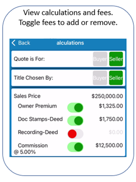 FTGA Fee Sheet iPad screenshot 4 - Business app