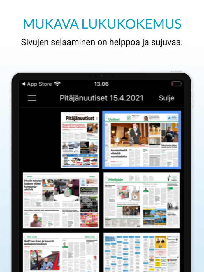 Pitäjänuutiset päivän lehti