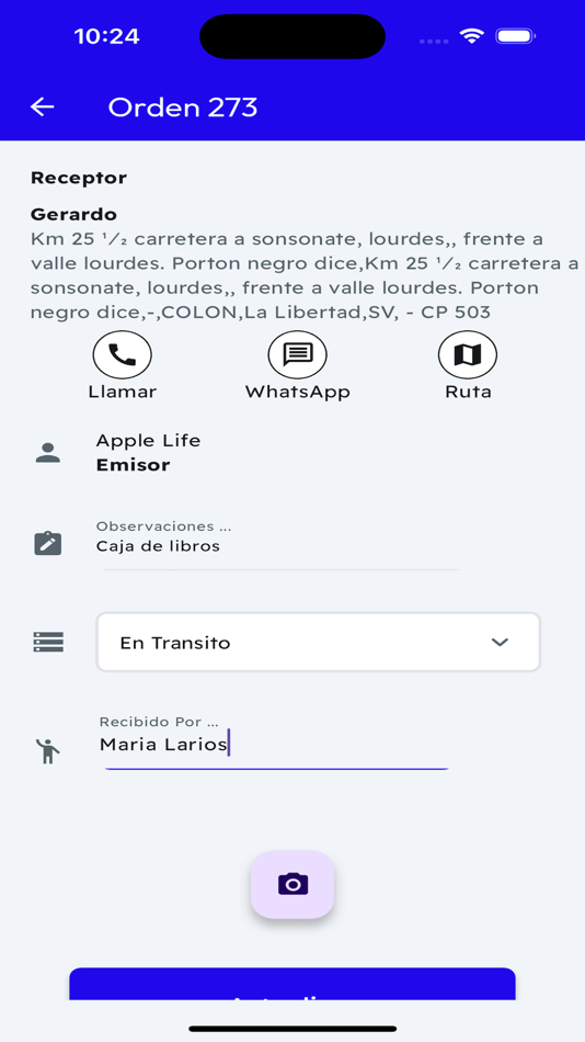#3. Sistrack - Repartidores (iOS) By: Luis Antonio Mata Brito