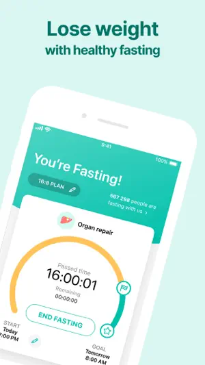 Organic Meals: Fasting Tracker screenshot 3