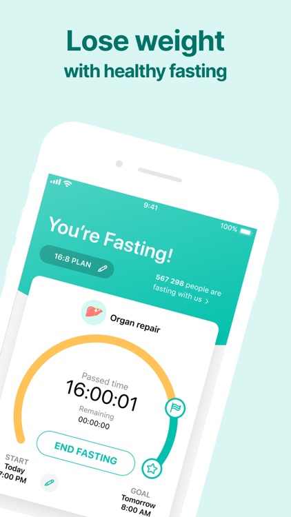 Organic Meals: Fasting Tracker