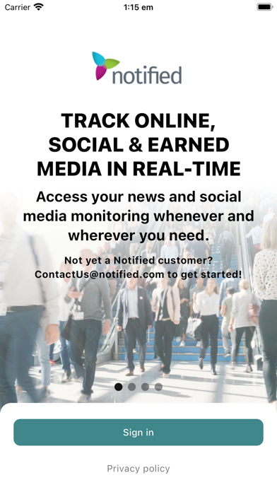 Notified PR Platform Screenshot