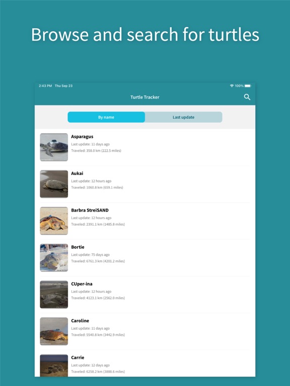 STC Turtle Tracker iPad screenshot 4 - Education app