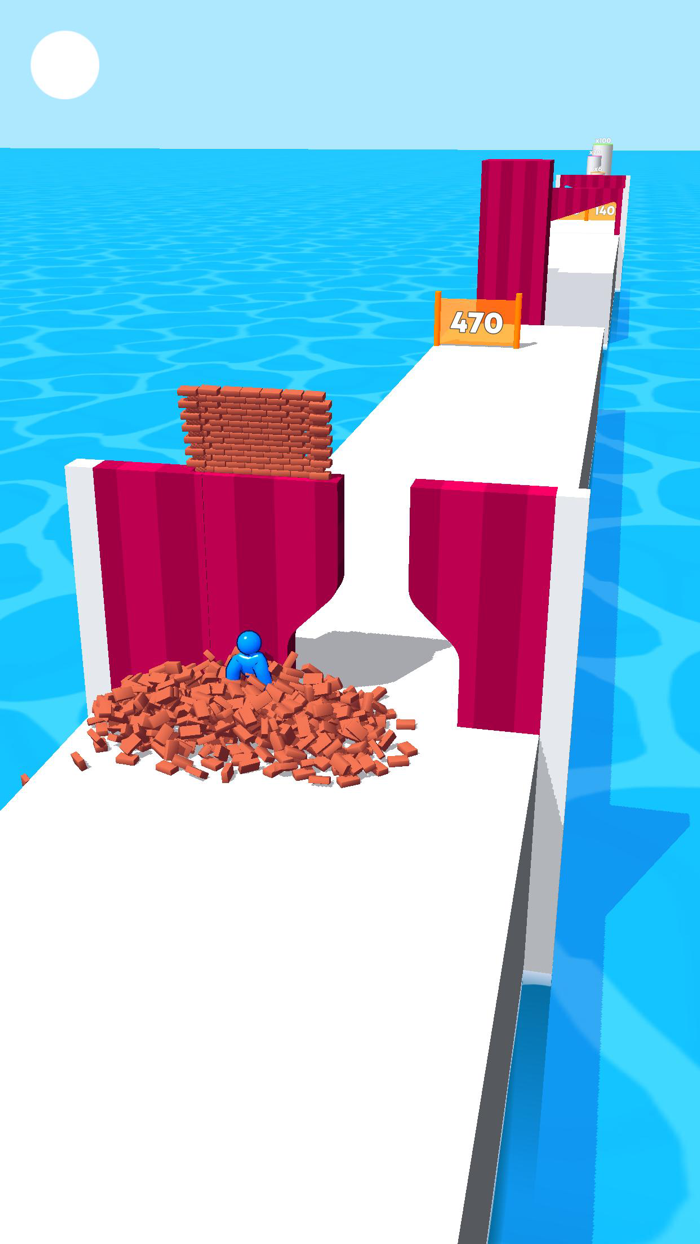 Stack Run - Bricks World