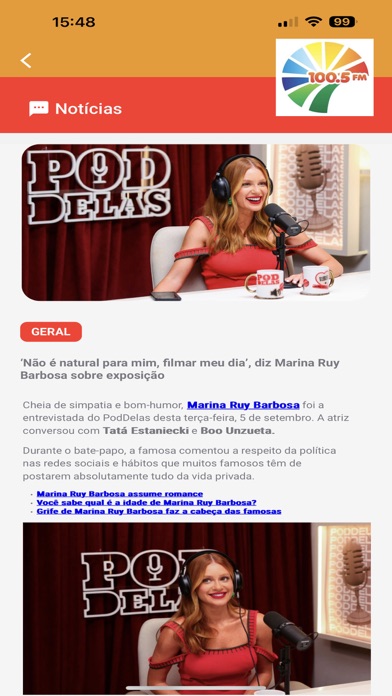 RÁDIO PRIMAVERA FM 100.5 Screenshot