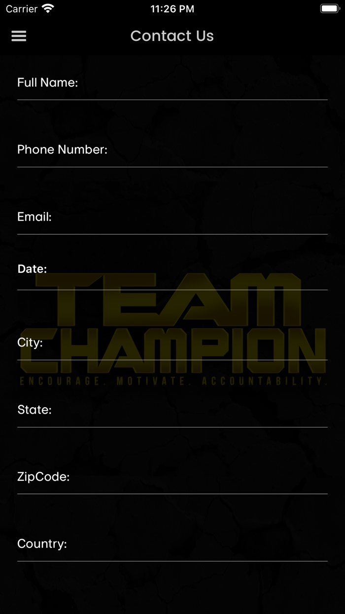 Team Champion Fitness