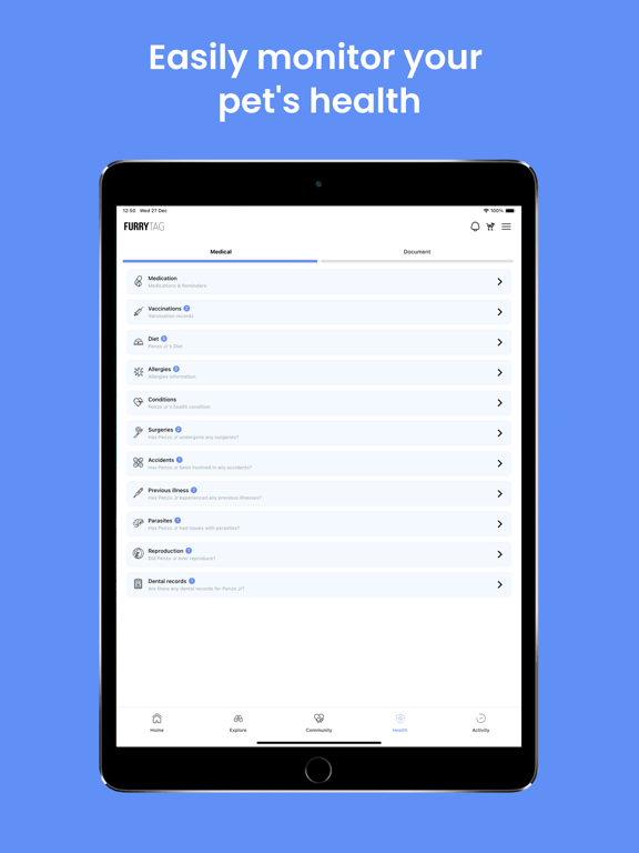 Furry Tag - Dog Whistle & Logs iPad screenshot 4 - Education app
