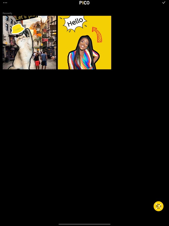 PICO - Picture is so cool iPad screenshot 1 - Graphics & Design app