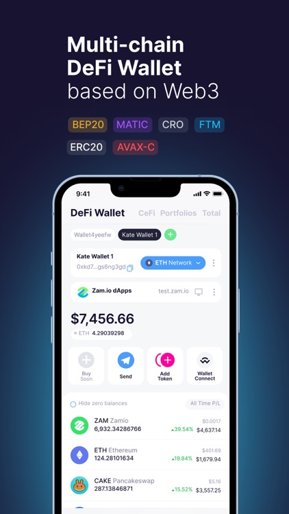 ZamWallet Crypto, DeFi, Invest