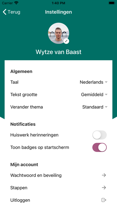 Revalidatie app Vogellanden Screenshot