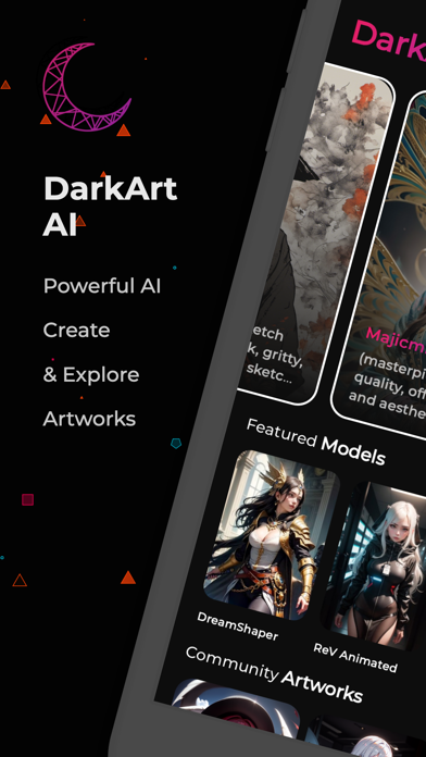 Screenshot #1 pour DarkArt - AI Art Generator